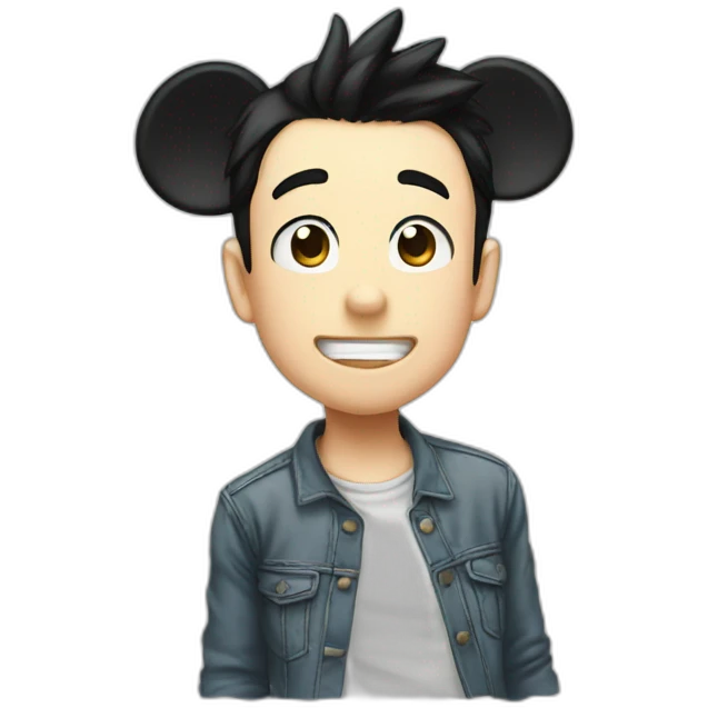 mickey style manga emoji
