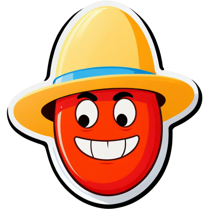 bean with hat emoji