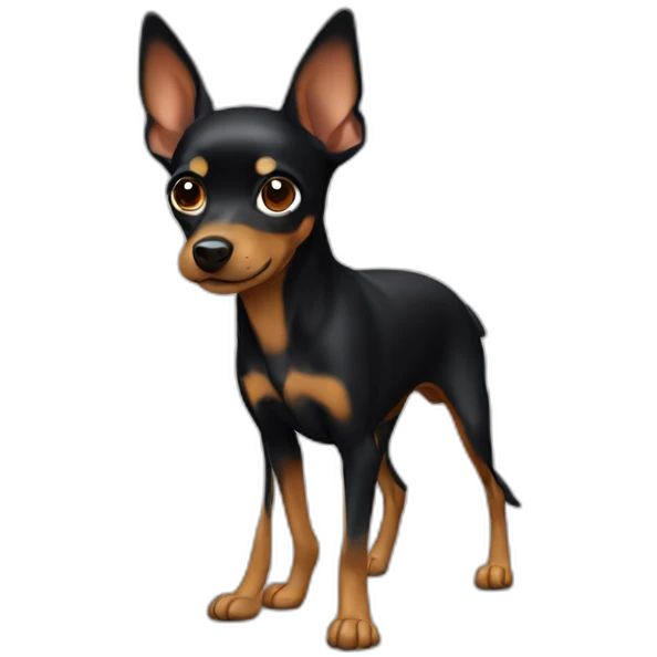 Black Miniature pincher emoji