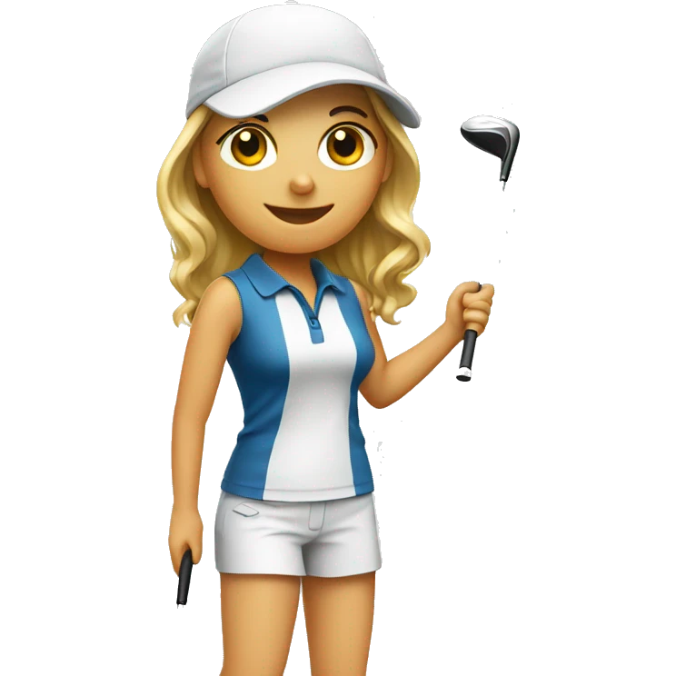 Golf girl emoji