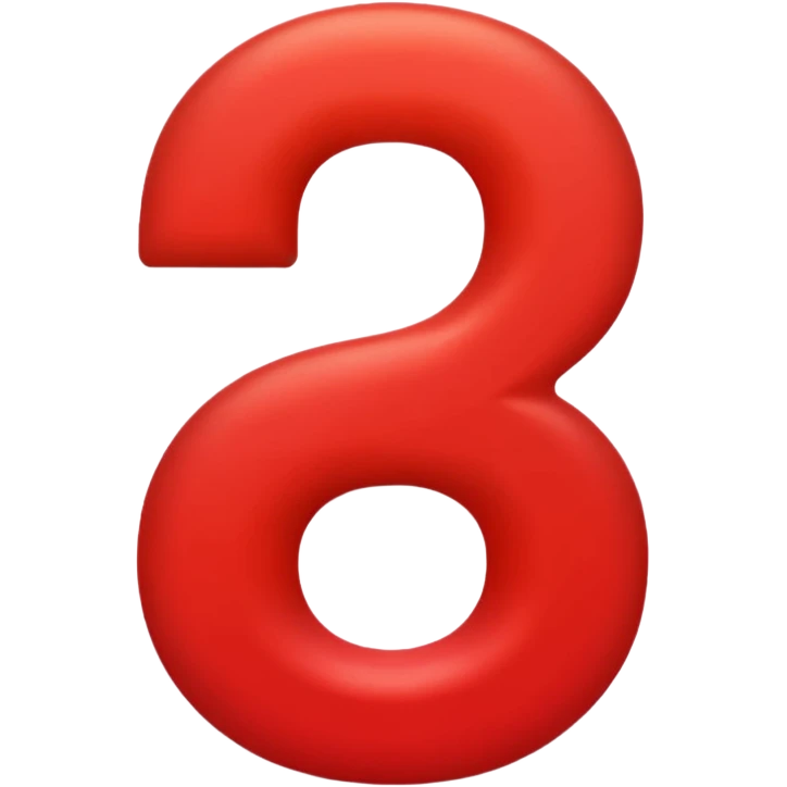 Red number "3" emoji