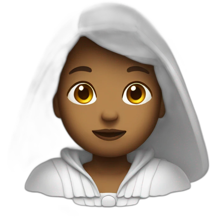 angel with hood with halo emoji