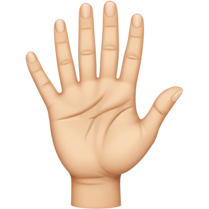 mano sin 1 dedo emoji