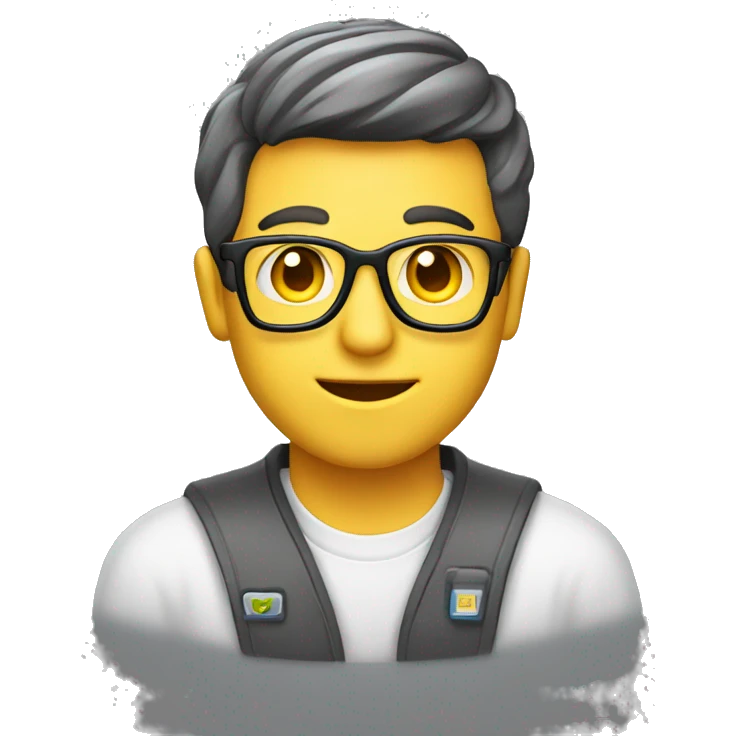 computer expert with aura emoji