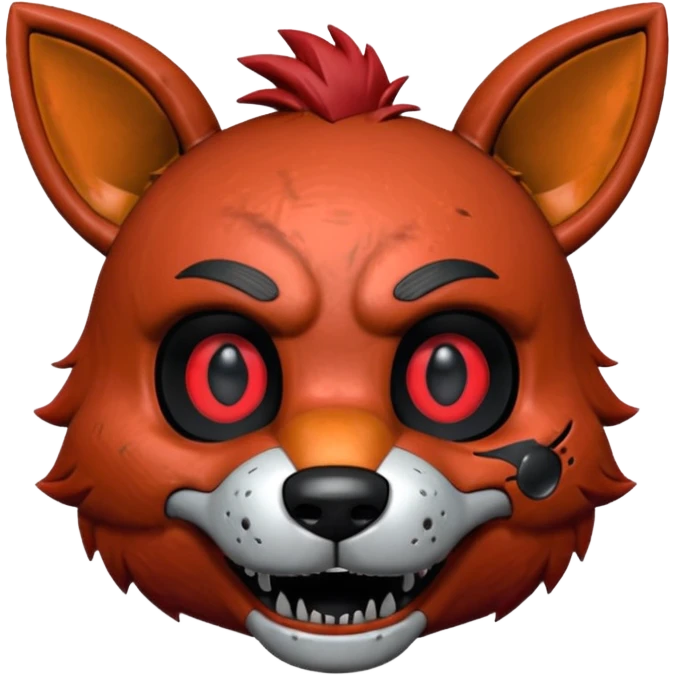 The head of Foxy of five nights at Freddy emoji