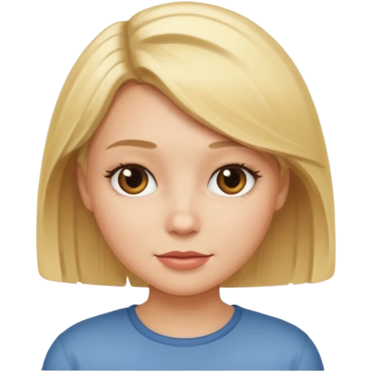 Create a bob blonde girl emoji