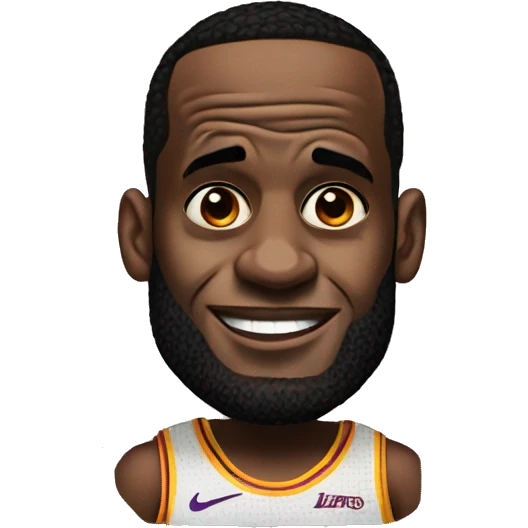 Lebron James big forehead  emoji