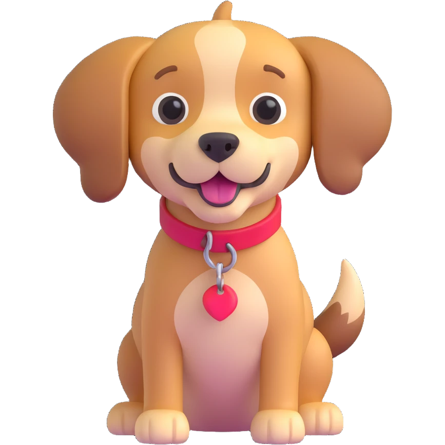 nice friendly dog emoji