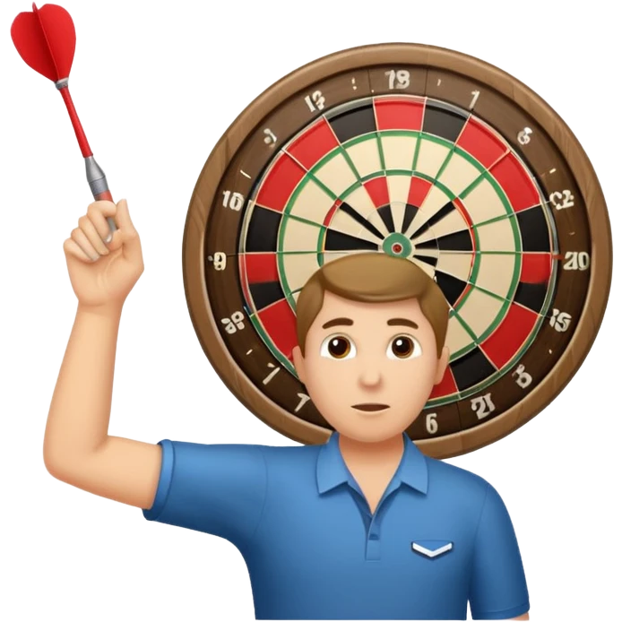 Playing darts emoji