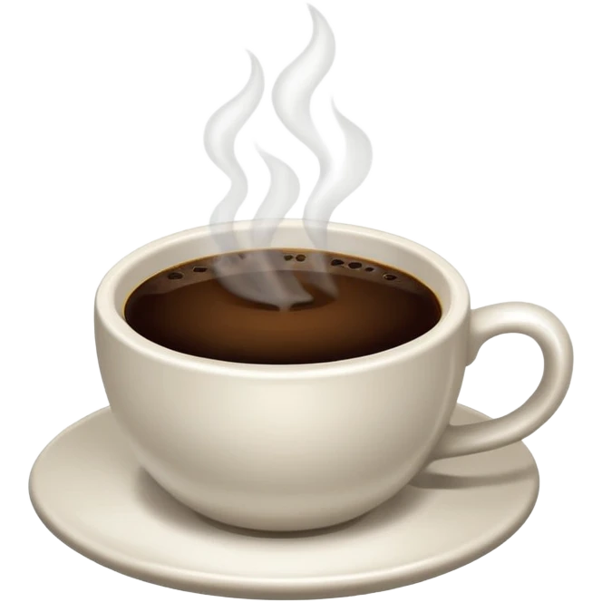 Cup of Black coffee emoji