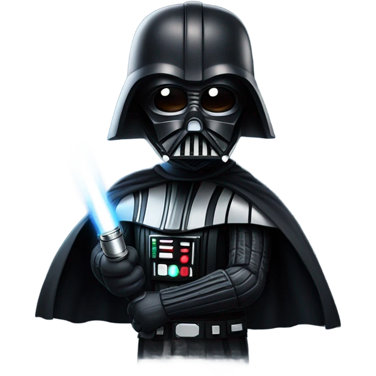 darth vader with a lightsaber  emoji
