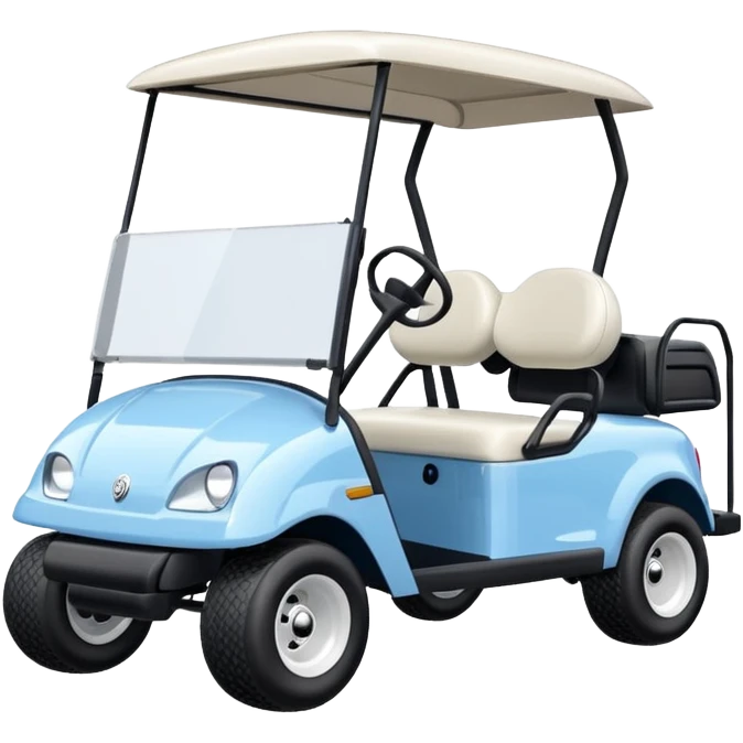 baby blue golf cart emoji