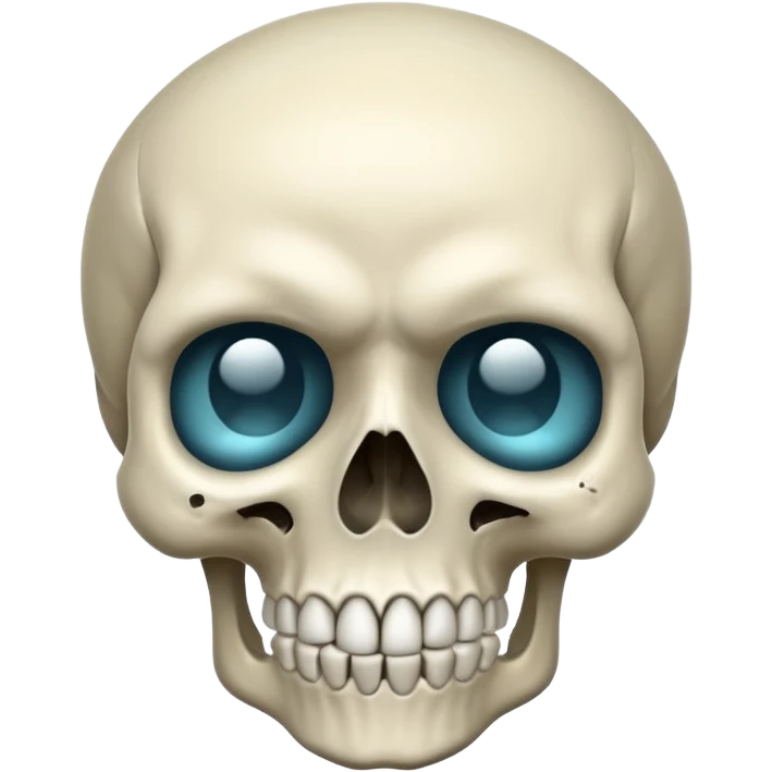 Combine a skull emoji and a cold face emoji emoji