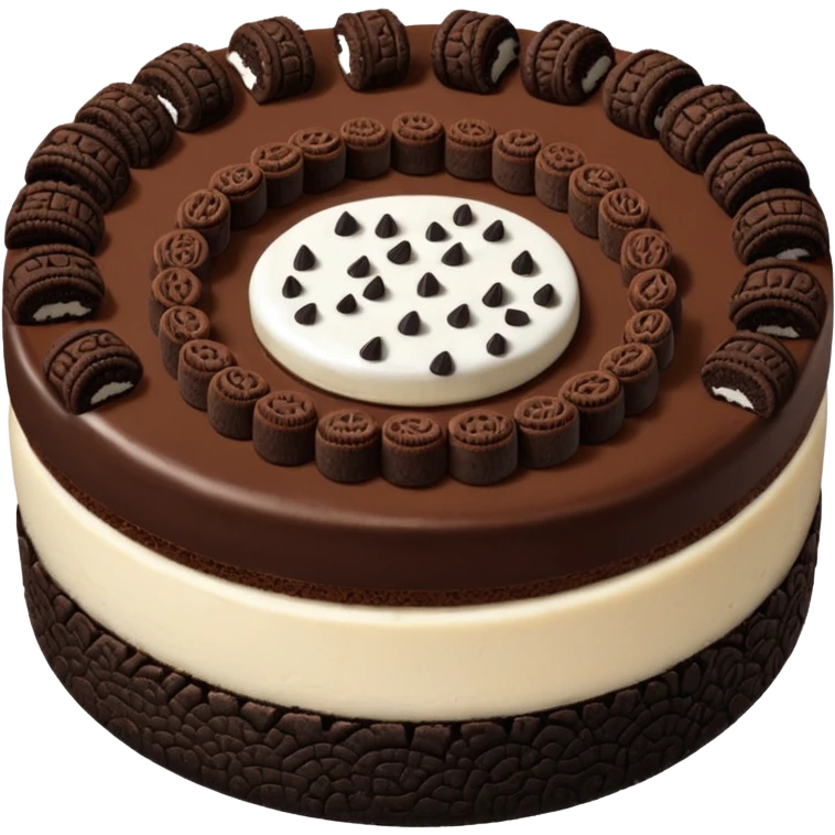 Chocolate Cheesecake Oreo emoji