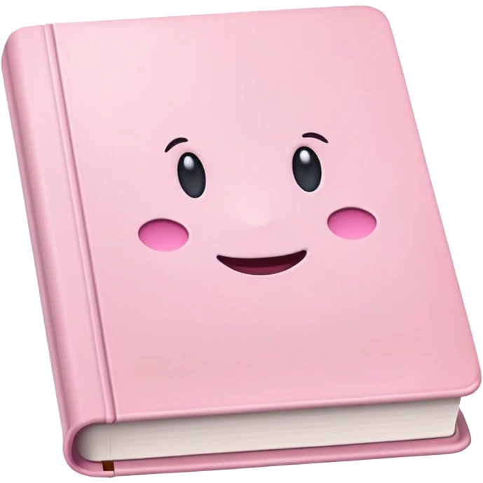 Pastel pink book emoji