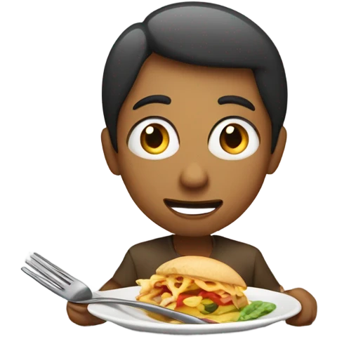 Eating emoji