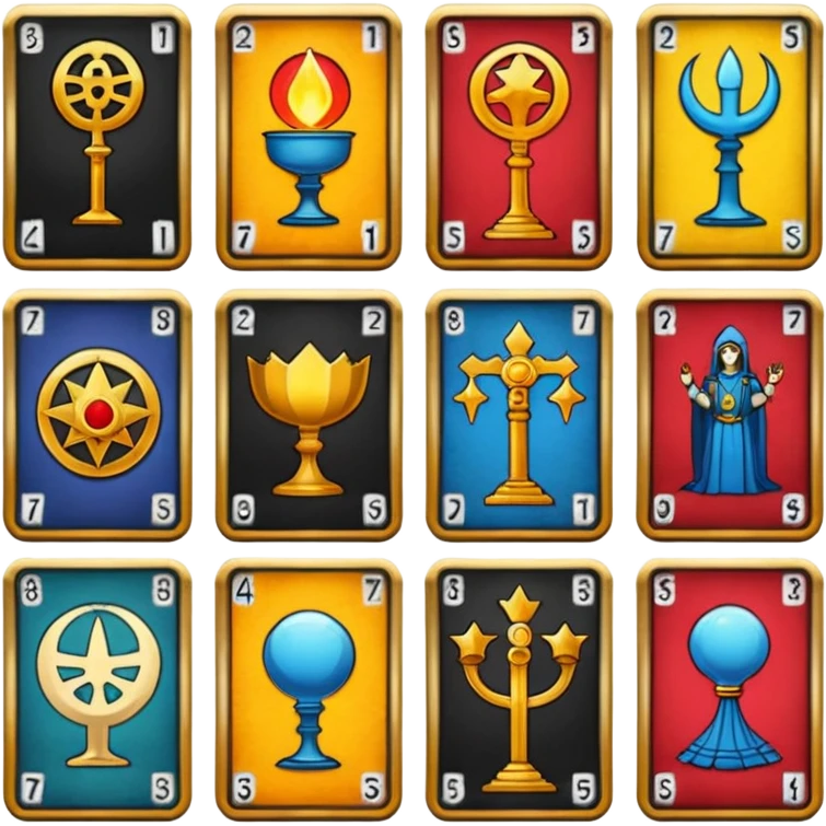 tarot icon pack with streetart illustration emoji
