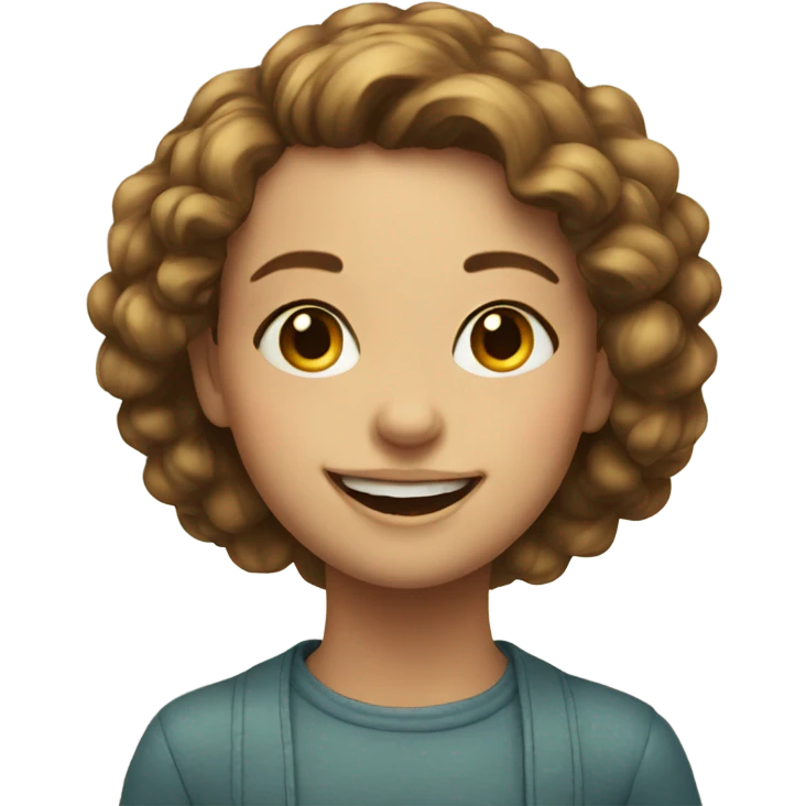 smiling girl portrait indoors emoji