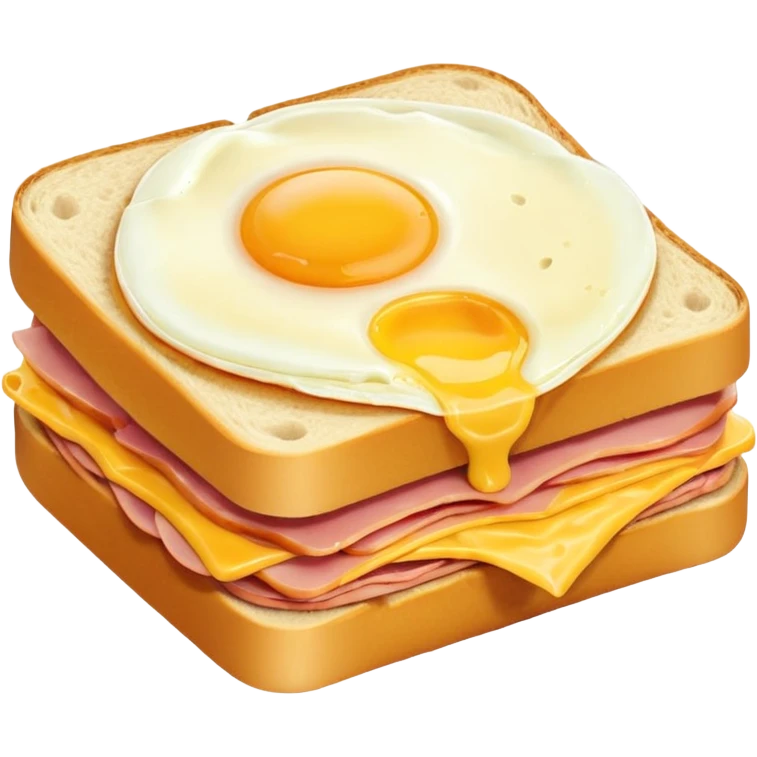 ham egg and cheese sandwich with the egg inside the sandwich not on top emoji