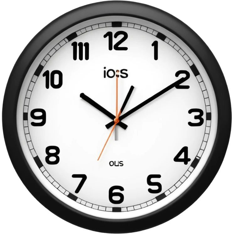 wall clock showing 10 am emoji