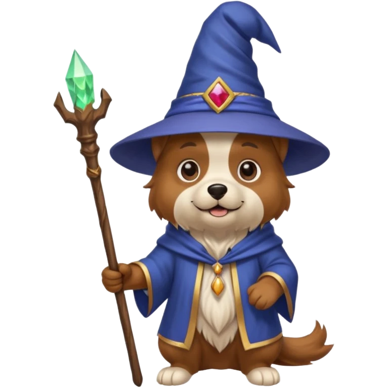 Dog wizard emoji