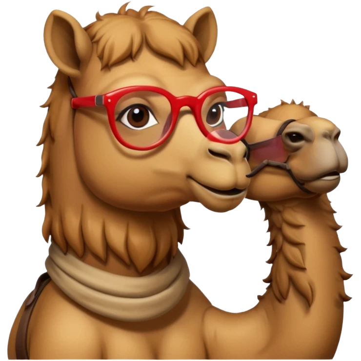 camel with red glasses emoji