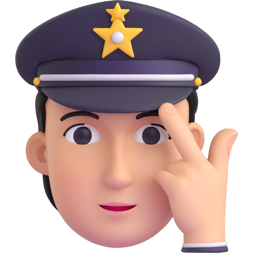 face saluting emoji