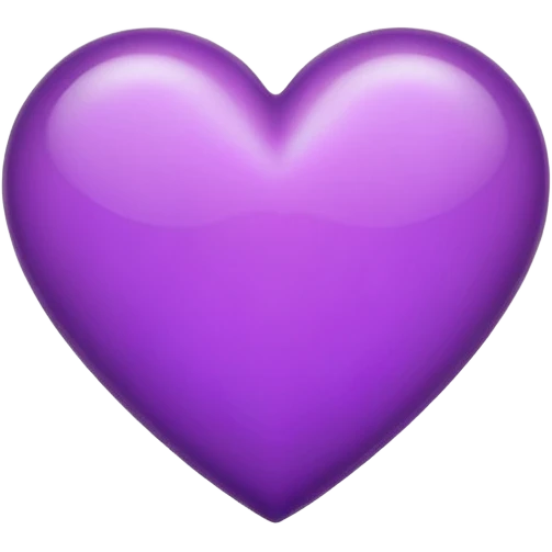 Purple love emoji