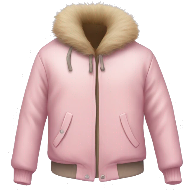 Furry light pink jacket emoji