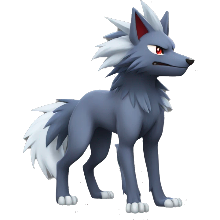 Zoroark-Mightyena full body emoji