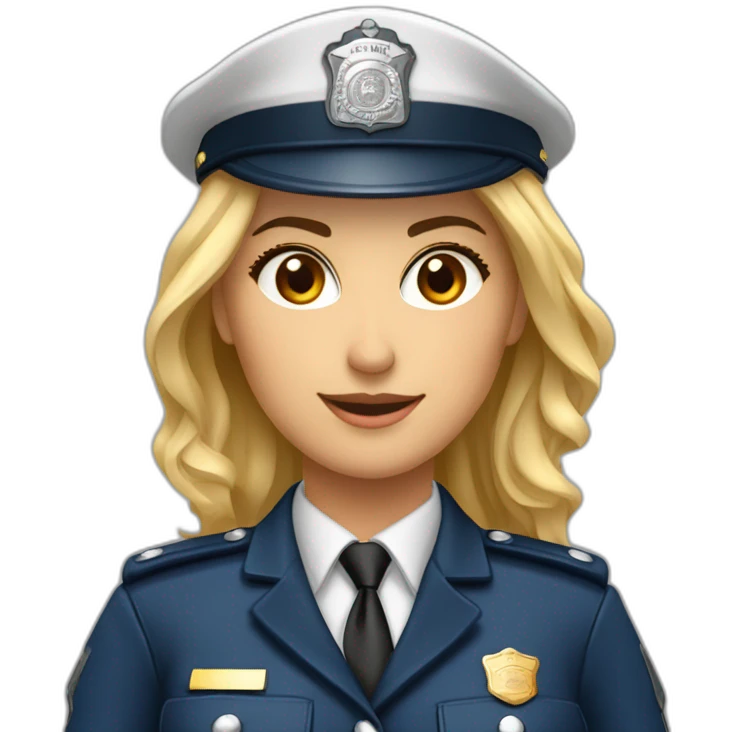 Militaire police gendarmerie femme courire emoji
