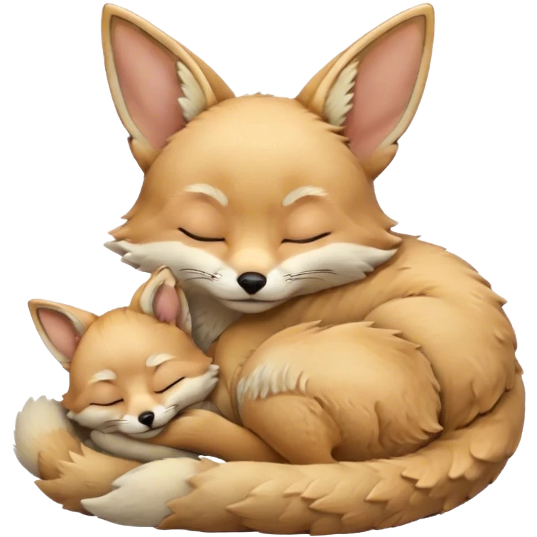 fennec sleeping emoji