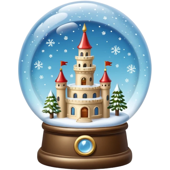 snow-globe, tower inside emoji