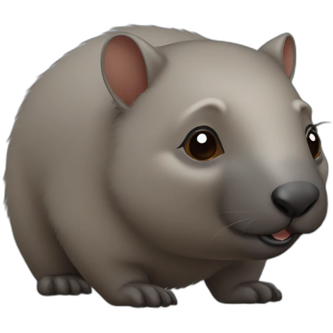 Wombat side profile emoji