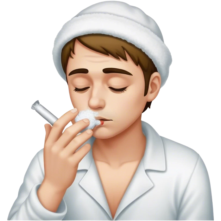doing coke emoji