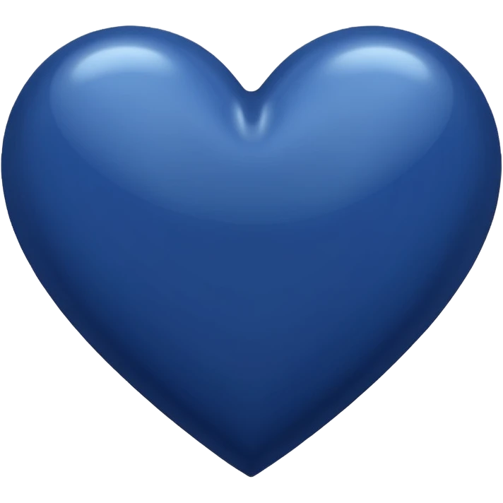 Navy blue heart emoji