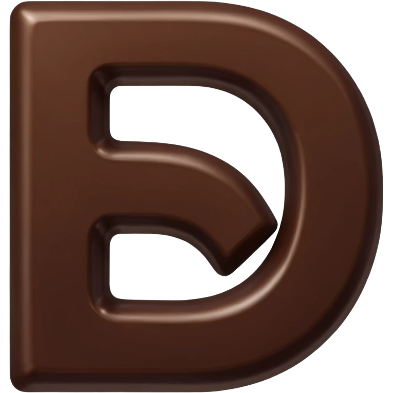 Chocolate letter S emoji