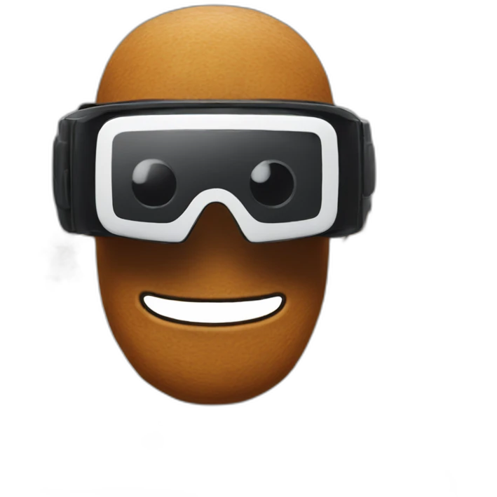 gingerbread man christmas in vr headset emoji