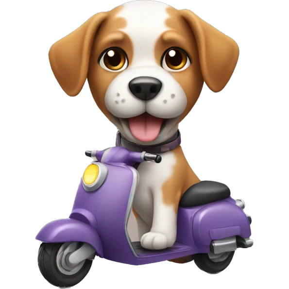 dog on scooter  emoji