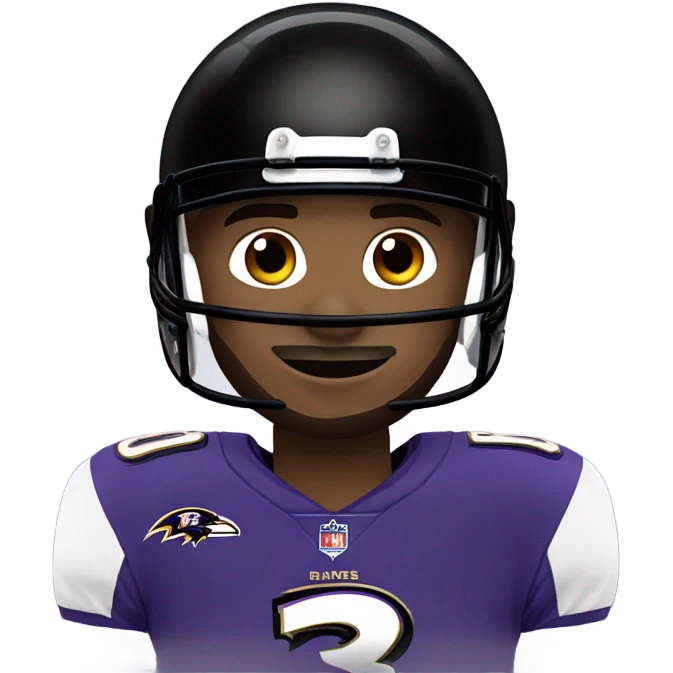 Baltimore ravens football player emoji