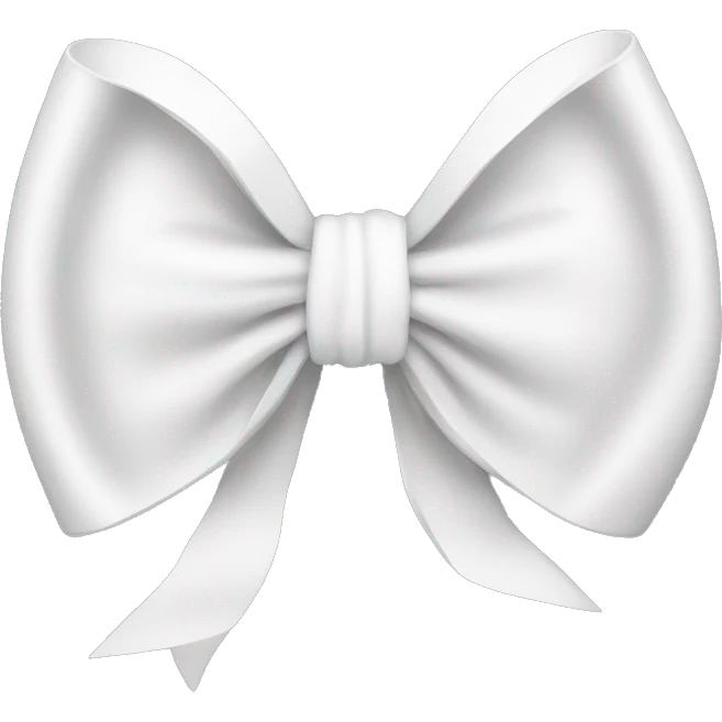 white bow emoji