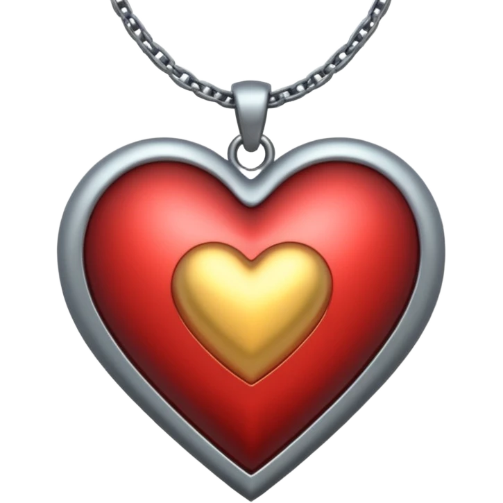 heart with a dark star and chain emoji