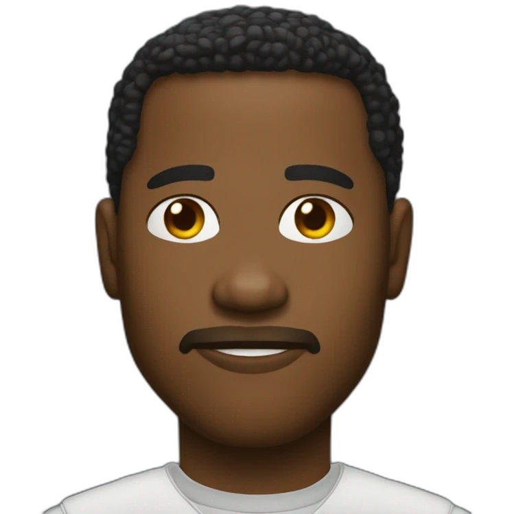 Yomi denzel avec un iPhone emoji