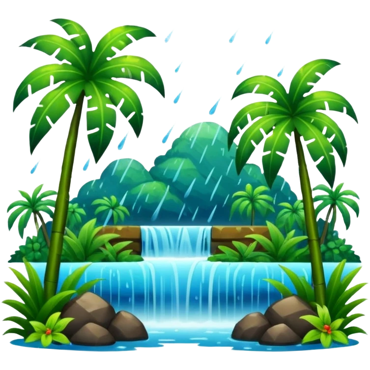 humid weather landskape imag humid more humid add draps falling emoji