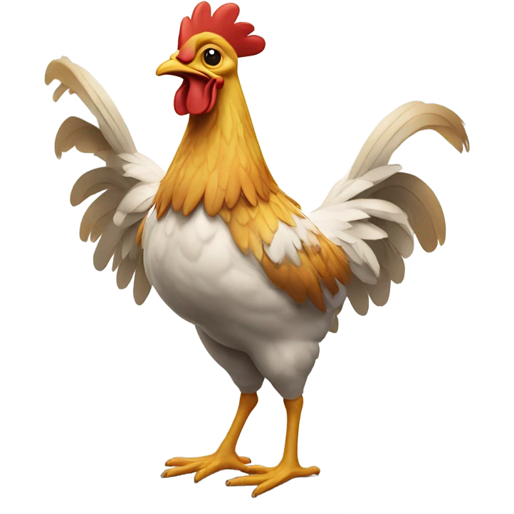 Chicken happy emoji