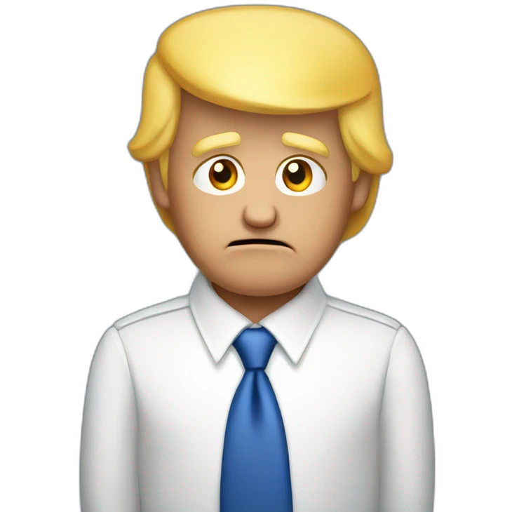 trump embarrassed emoji