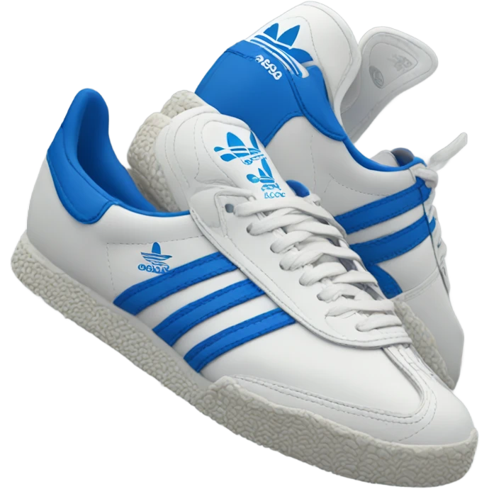 Adidas sambas blue emoji