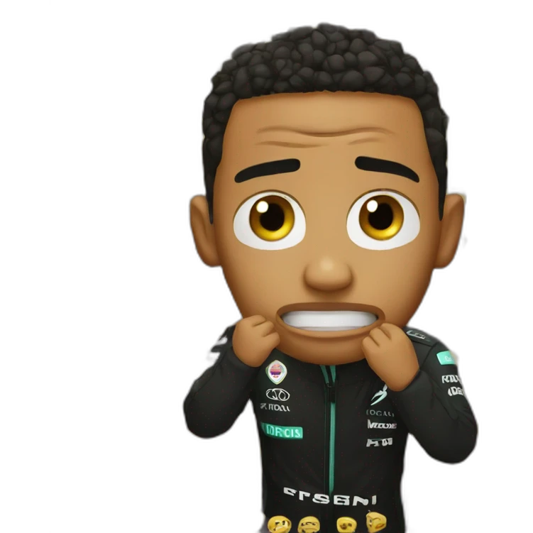 Lewis hamilton crying emoji