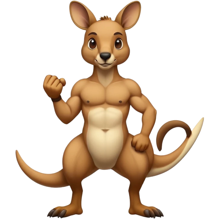 buff kangaroo very stock emoji