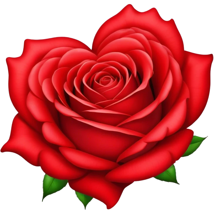 bright rose heart  emoji